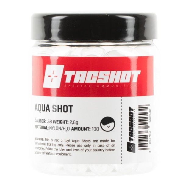TacShot Ammunition AQUA SHOT cal. 68 100 Stück