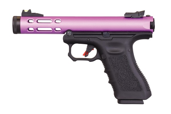 WE G-Series Galaxy Lila Softair Pistole Gas BlowBack 6 mm BB