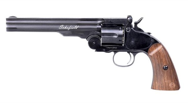 Schofield 6 Zoll CO2 Softair Revolver 6 mm BB aging black