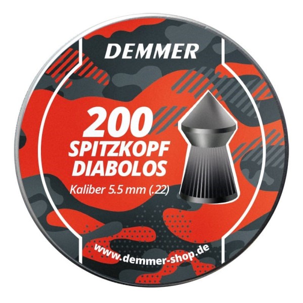 Demmer Spitzkopf Diabolos geriffelt 5,5 mm 200 Stück