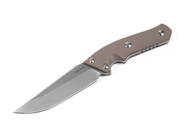 Real Steel Sorrow Coyote Feststehendes Messer khaki