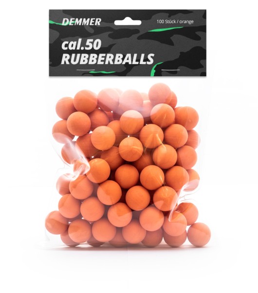 Demmer Rubberballs 100 Schuss cal. .50 orange