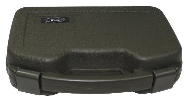 groß Kunststoff Pistolen Koffer abschließbar oliv abschließbar Waffenkoffer 