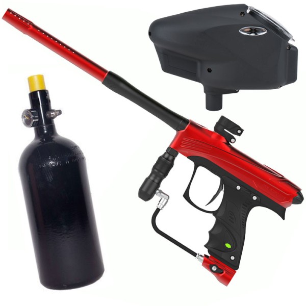 Dye Rize CZR Paintball Package - red/black
