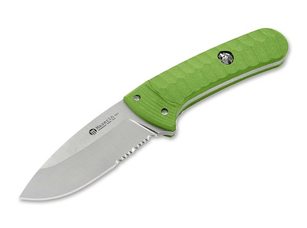 Maserin SAX Knife G10 Green Saw Blade Feststehendes Messer grün