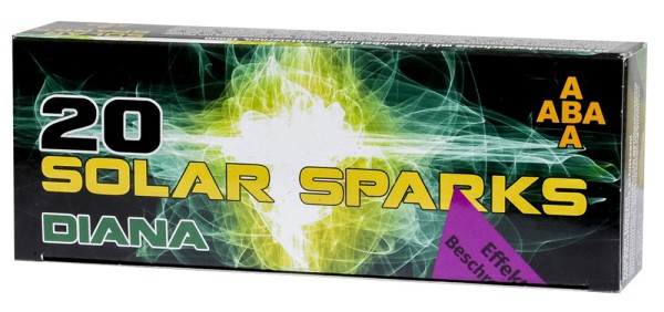 ABA Solar Sparks Diana Signaleffekte für Schreckschusswaffen 20 Schuss