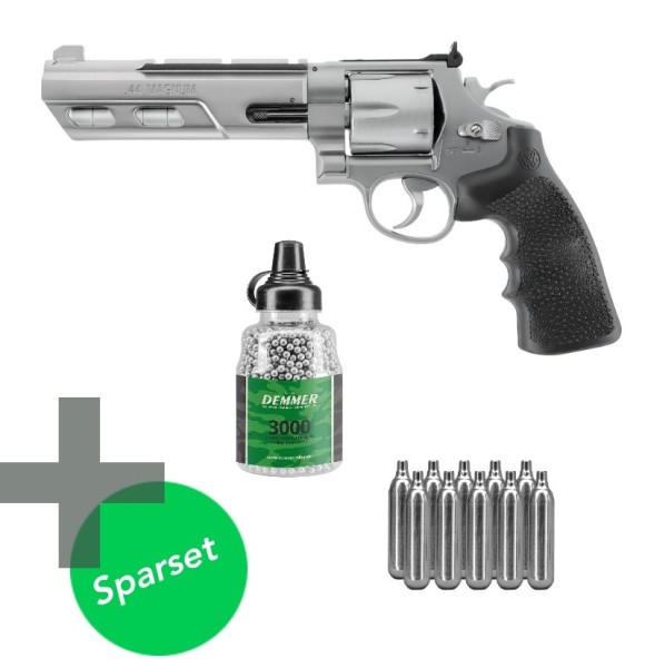 Smith & Wesson 629 Competitor 6" CO2 Revolver 4,5 mm BB inkl. 3000 BBs und 10 CO2 Kapseln