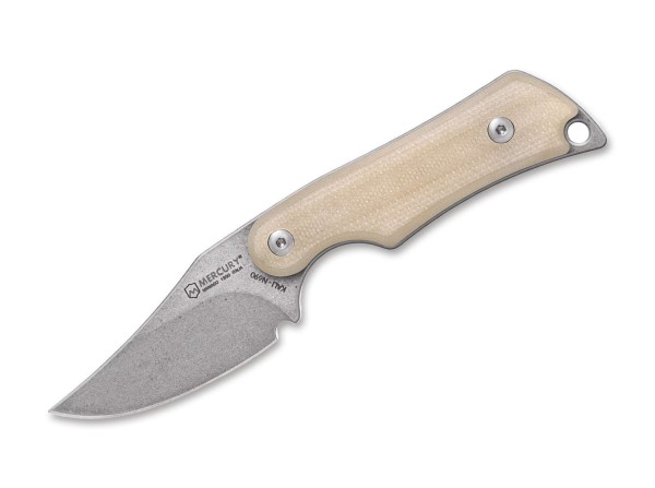 Mercury Kali Clip Point Mini G10 Natural Feststehendes Messer braun