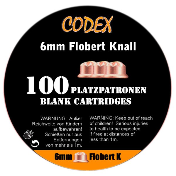 CODEX Platzpatronen 6 mm Flobert 100 Schuss