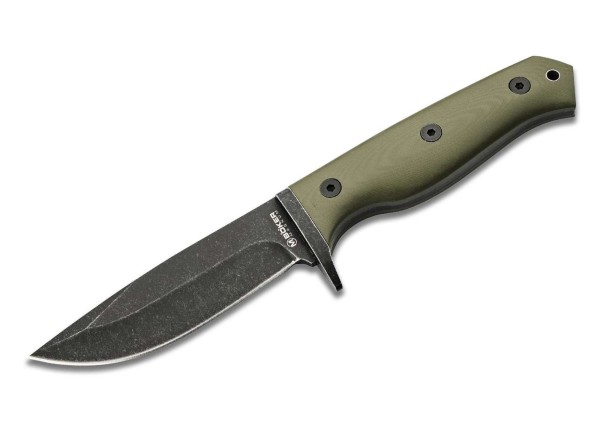 Magnum Bushcraft Drop Feststehendes Messer grün