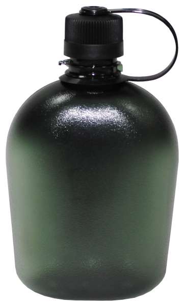 US Feldflasche GEN II 1 l oliv/transparent BPA-frei