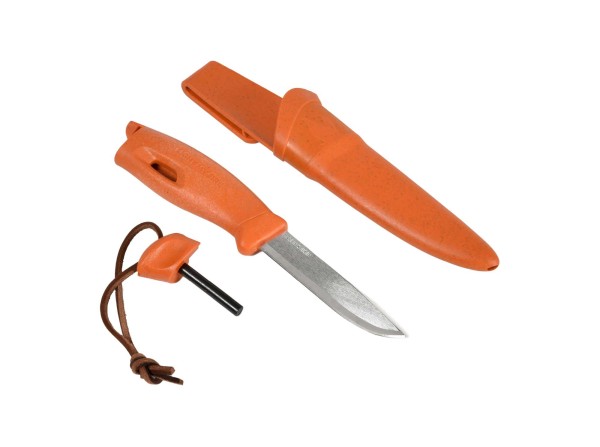 Light My Fire Swedish FireKnife Bio 2in1 Rustyorange Feststehendes Messer orange