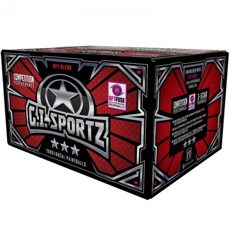 G.I. Sportz 3 Star Premium Paintballs Kaliber .68 2000 Stück