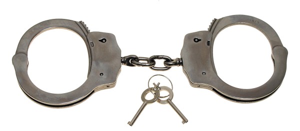 Handschelle Sicherheitsrille 2 Schlüsseln