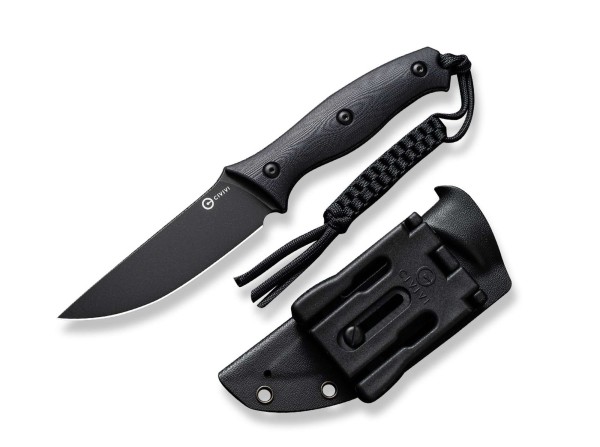 CIVIVI Stormridge G10 All Black Feststehendes Messer schwarz