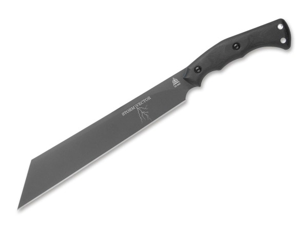TOPS Knives Storm Vector Micarta Black Feststehendes Messer schwarz