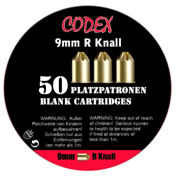 CODEX Platzpatronen 9 mm R.K 50 Schuss