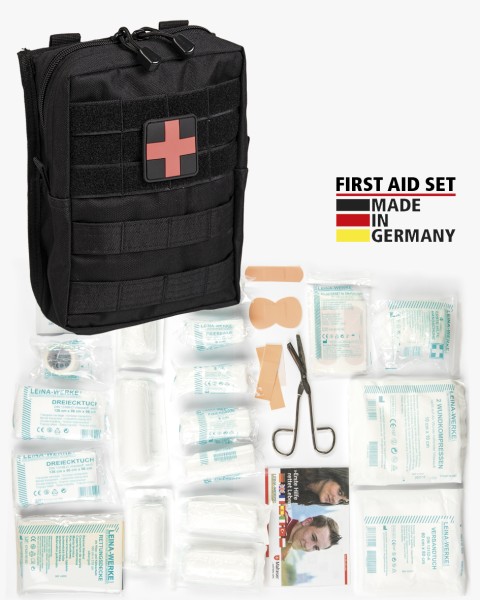 Mil-Tec First Aid Set 'Leina' Pro.43-Tlg.Lg Schwarz
