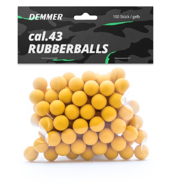 Demmer Rubberballs 100 Schuss cal. .43 gelb