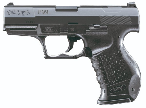 Walther P99 Softair Pistole 0,08 Joule 6 mm BB schwarz