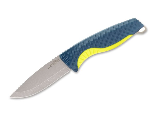 SOG Aegis FX Indigo & Acid Yellow Feststehendes Messer blau