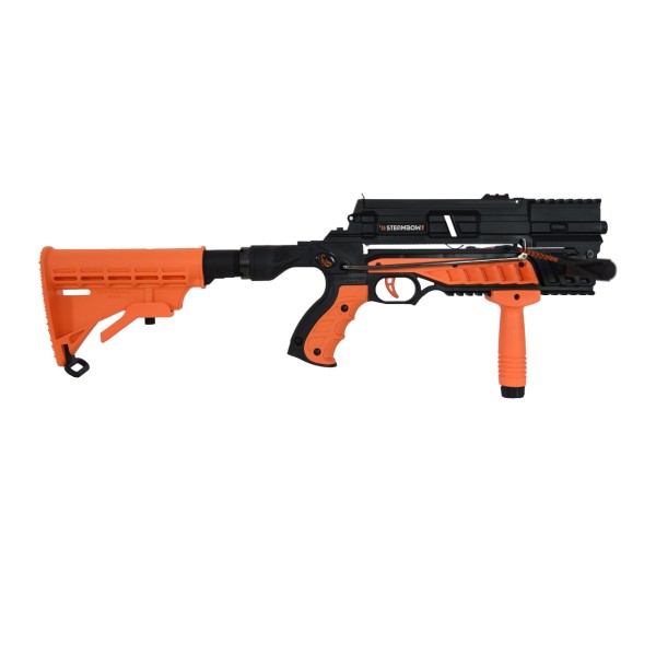 Set Steambow AR-6 Stinger II Tactical Pistolenarmbrust orange inkl. Stinger II Customizing Kit in sc