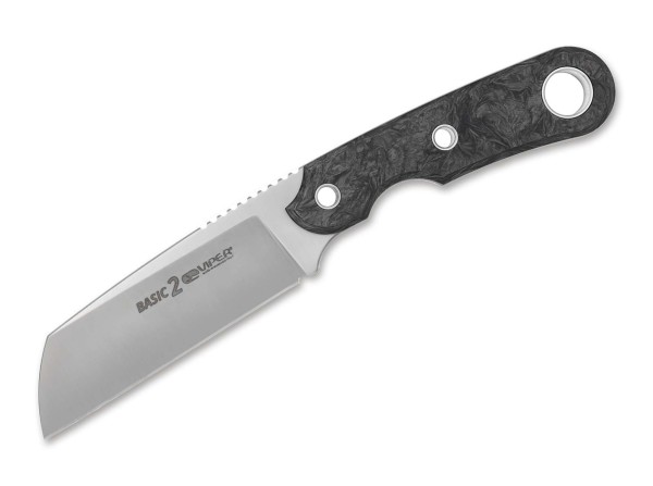 Viper Basic 2 MagnaCut Marble CF Feststehendes Messer schwarz