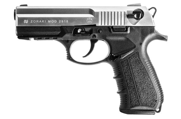 Zoraki 2918 Schreckschuss Pistole 9 mm P.A.K. matt chrom