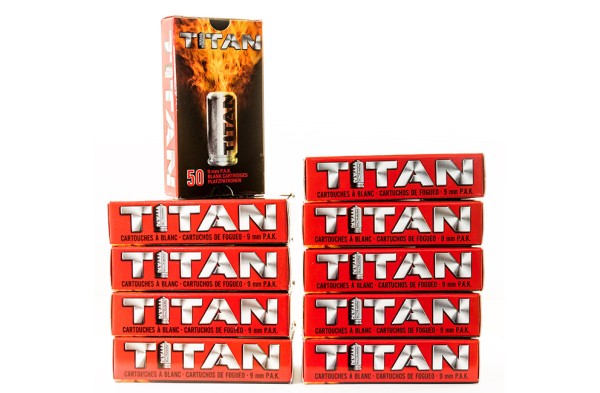 Perfecta Titan Platzpatronen 500 Schuss 9 mm P.A.K.