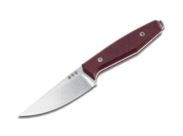 Böker Manufaktur Solingen Daily Knives AK1 Droppoint Richlite Redstone Feststehendes Messer