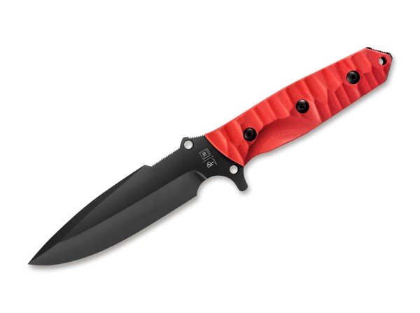 TB Outdoor Maraudeur G10 Textured Red Feststehendes Messer rot