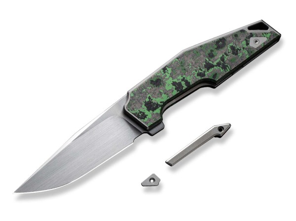 WE Knife OAO Titanium Grey Jungle Wear CF Taschenmesser grün