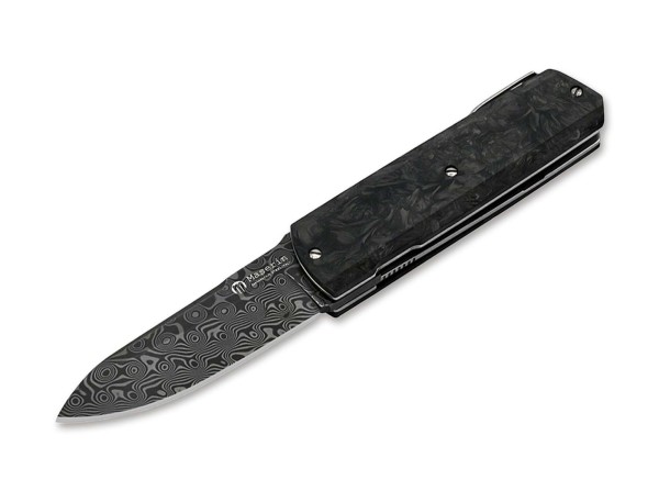 Maserin Silver Sport Knife Damascus CF Black Taschenmesser