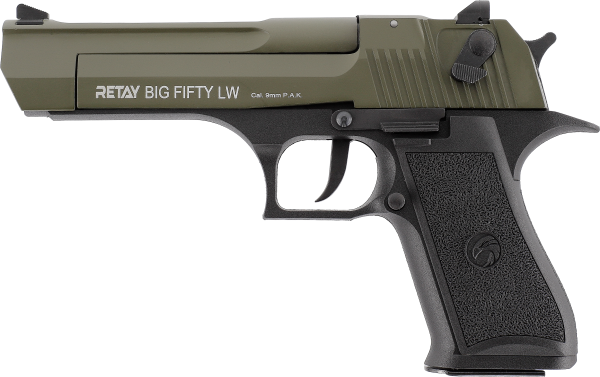 RETAY Big Fifty LW Schreckschuss Pistole 9 mm P.A.K. GRN-BLK