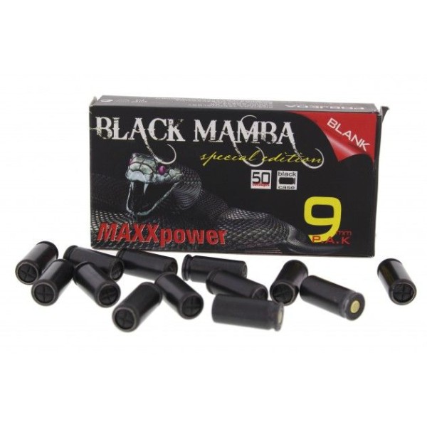 BLACK MAMBA Platzpatronen 100 Schuss 9 mm P.A.K special Edition