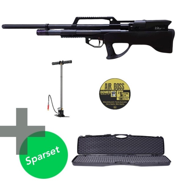 Evanix Max Air II F-Serie Luftgewehr cal. 30 inkl. Handpumpe, Koffer und Diabolos