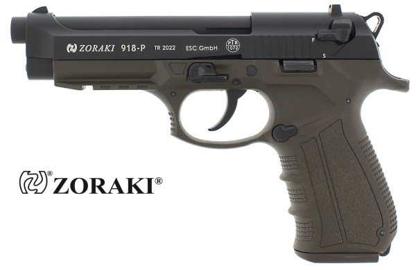 Zoraki 918 ODG Schreckschuss Pistole 9 mm P.A.K brüniert