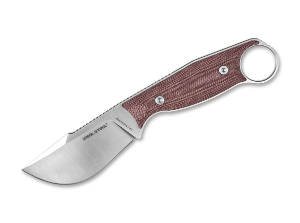 Real Steel Furrier Skinner Micarta Red Feststehendes Messer rot