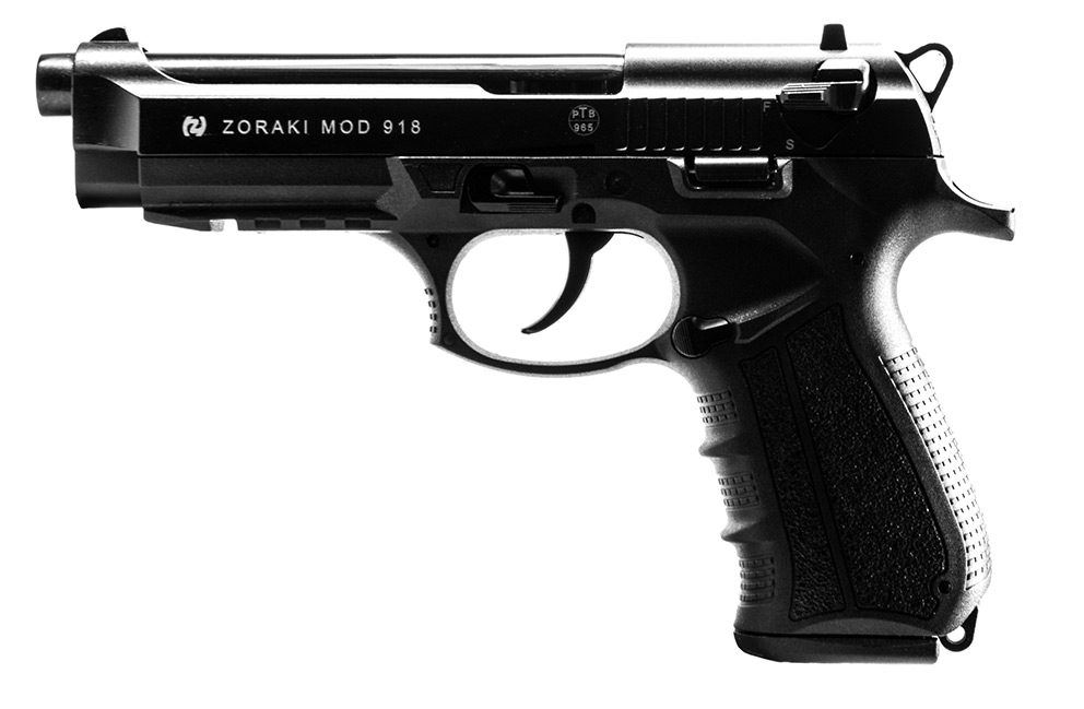 Zoraki 918 Schreckschuss Pistole 9 mm P.A.K. titan + 50 Demmer