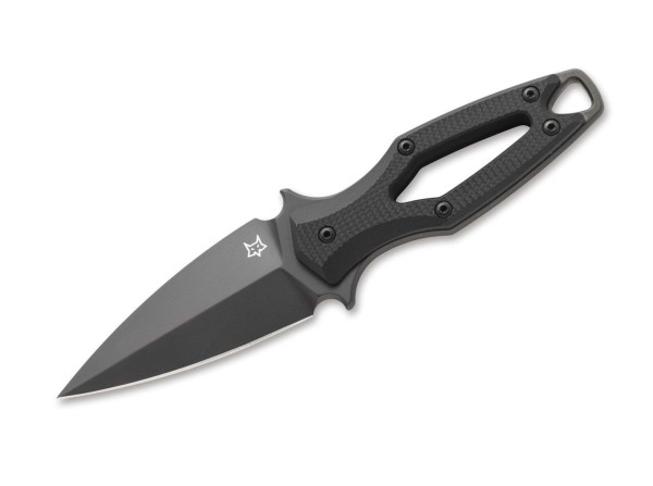 Fox Knives Aka G10 Black Dagger Feststehendes Messer schwarz