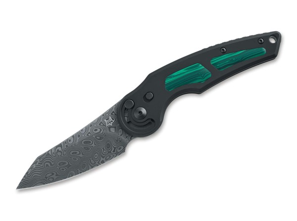 Fox Knives Jupiter Titanium Malachite Damascus Taschenmesser grün