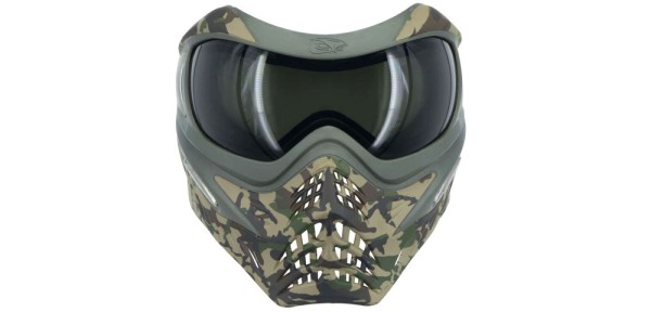 VForce Grill Paintball Thermal Maske - SE Woodlands Camo mit Smoke Glas