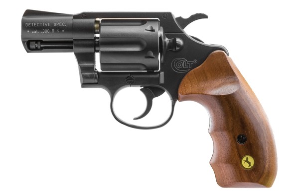 Colt Detective Special Schreckschuss Revolver 9 mm R.K. schwarz mit Holzgriff