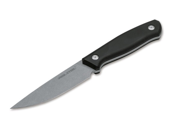 Real Steel Arbiter Stonewash Feststehendes Messer schwarz