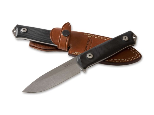 LionSteel B41 Bushcraft G10 Black Feststehendes Messer schwarz