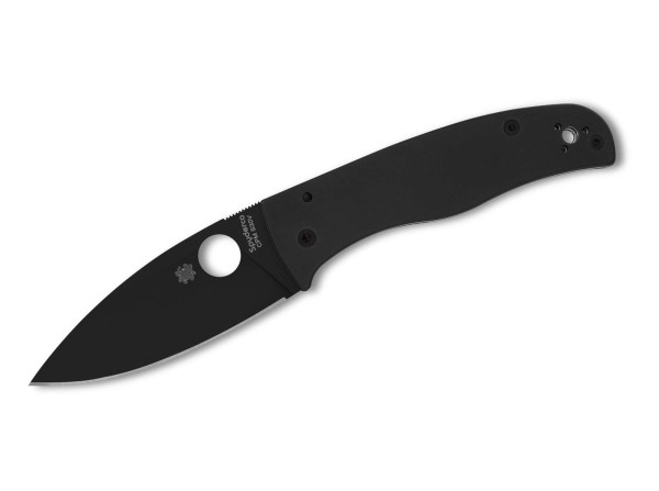 Spyderco Bodacious G10 Black Blade PlainEdge Taschenmesser schwarz