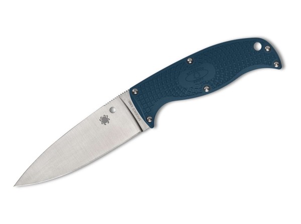 Spyderco Enuff 2 K390 Blue PlainEdge Feststehendes Messer blau