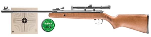 Diana two-forty Luftgewehr 4,5 mm Diabolo mit Holzschaft inkl. ZF, Diabolos und Zielscheiben