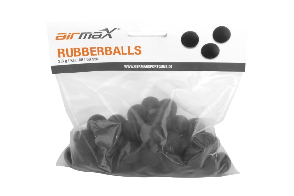 airmaX Rubber Balls cal. .68 50 Stück