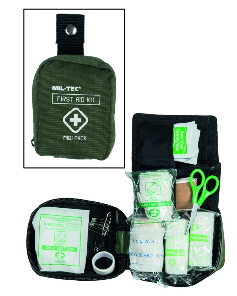 Mil-Tec First Aid Pack Midi Oliv